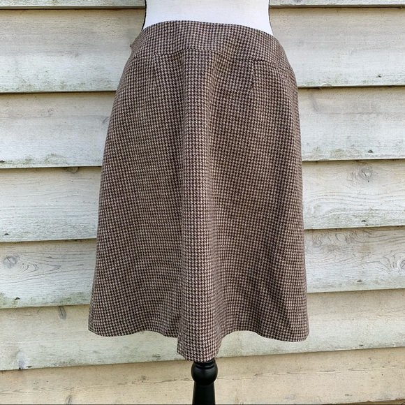 Vintage 90s Talbots Plaid Houndstooth Mini Skirt - Picture 14 of 15